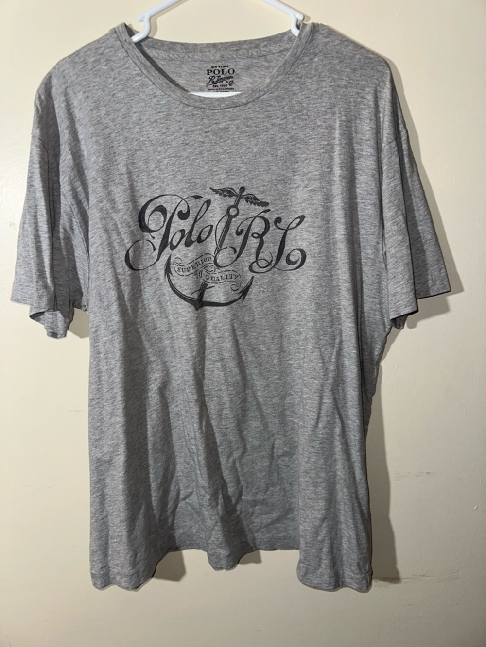 Polo by Ralph Lauren Men's Gray Graphic Tee